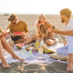 wakacyjny piknik nad morzem Gdynia plaża